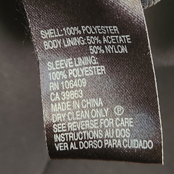 Tahari ASL Women's Suit Jacket Blazer Career Black Size 4 Petite - Picture 10 of 10